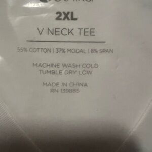Ethika White V-Neck Tee